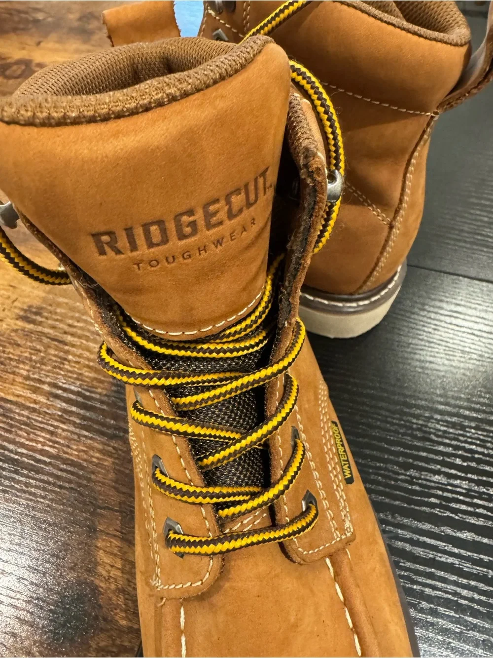 Ridgecut Women's Leather waterproof boot size 8.0, never used but stored no box